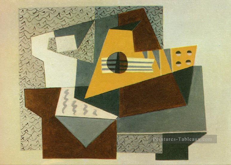Guitare 1924 cubisme Pablo Picasso Peintures à l'huile
